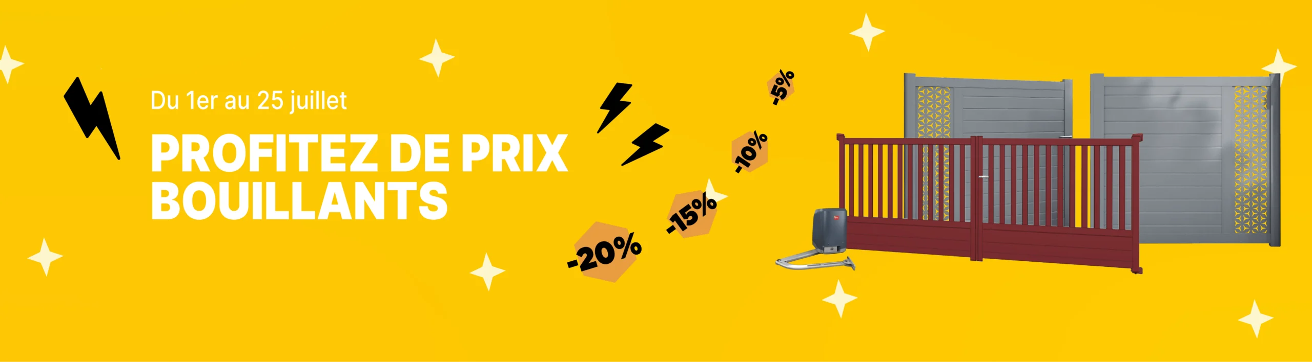 Visuel de promotion pour portail aluminium sur mesure – Mon portail en ligne